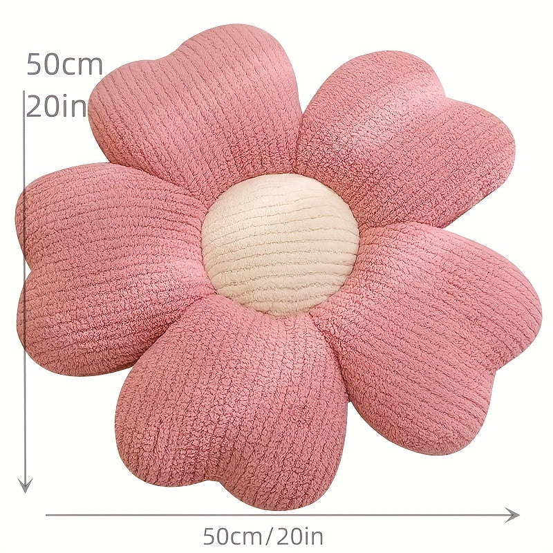 Plush Flower Pillow for Kids Bedroom Decor and Window Seating