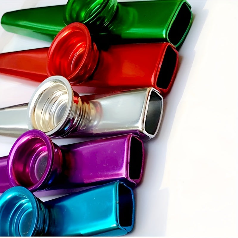 3pcs Metal Kazoo Set for Halloween Christmas Orff Percussion Instruments