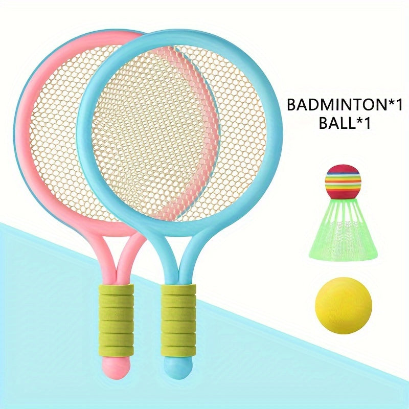 GIRLA Kids' Racket Set for Fun Indoor Outdoor Play with Ball