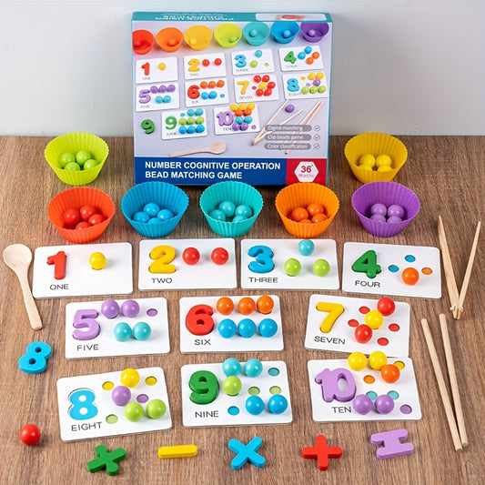 Mathematical Bead Pairing Game Educational Toy Gift