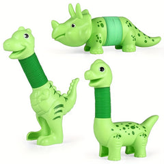 3pcs T Rex Dinosaur Pop Tubes Sensory Toys for Ages 3 8