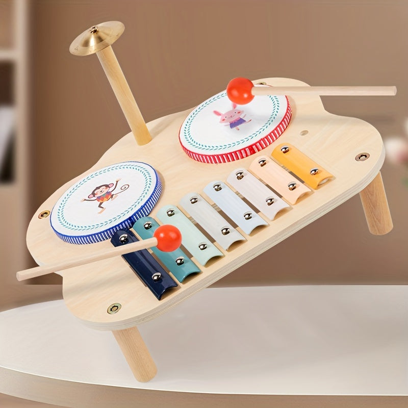 Kids' Drum Set with Xylophone and Cymbal
