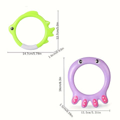 Fast Arrival Diving Swimming Pool Toy - Squid & Turtle - Water Games Trai