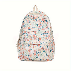 Floral Corduroy Backpack for Students & Professionals