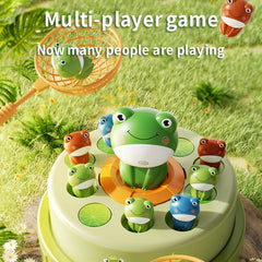 Kids' Bouncing Frog Game Catapult Toy with Sound & Light