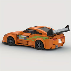 367pcs Yellow Race Car Model Building Blocks for Kids