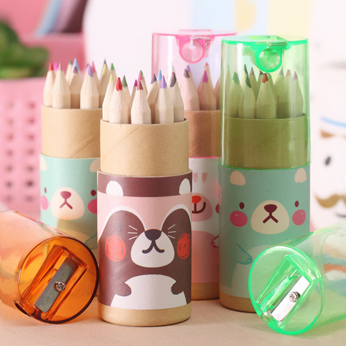 12pcs Bear Pencils for Student Gift
