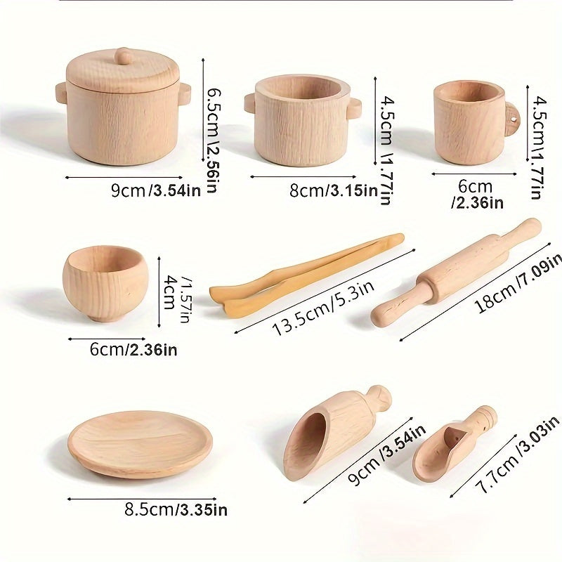 11pc Sensory Kitchen Playset 3-6 yrs