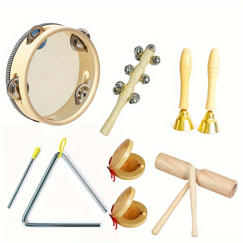 Wooden Orff Percussion Instrument Set - Holiday Decorations