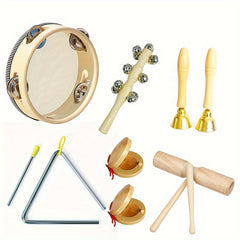 Wooden Orff Percussion Instrument Set - Holiday Decorations