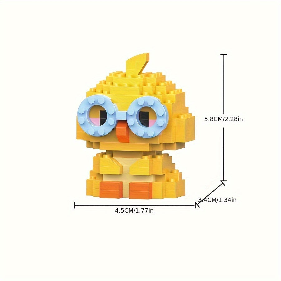 2" Mini Animal Building Blocks Set - Desk Decor & Gift Idea - Mixed Colors