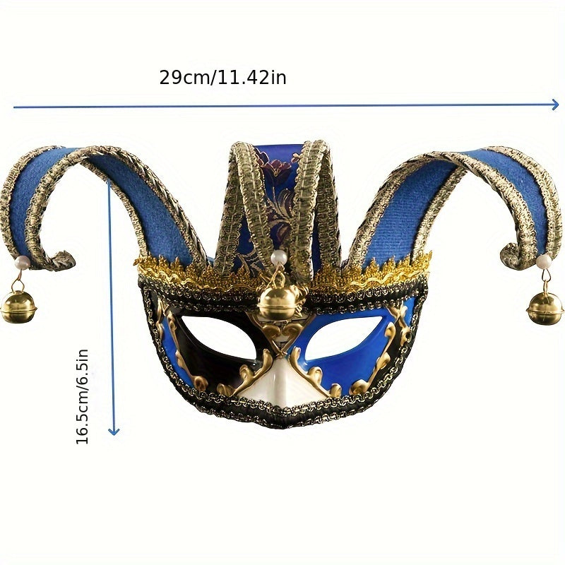 Venetian Style Halloween Mask - Durable Plastic