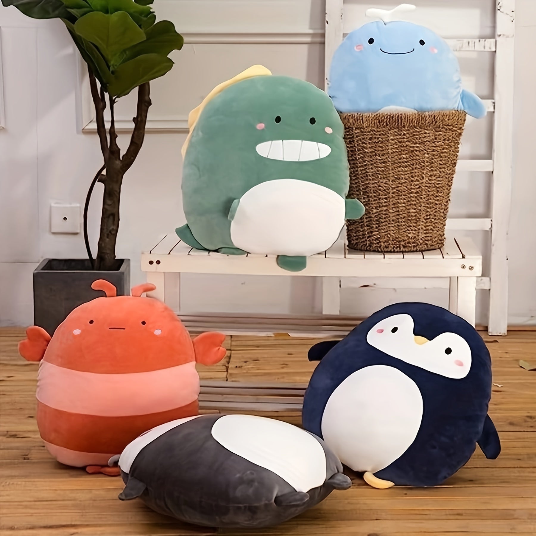 Cartoon Animal Plush Pillow - Soft & Cuddly - Kids' Birthday Gift