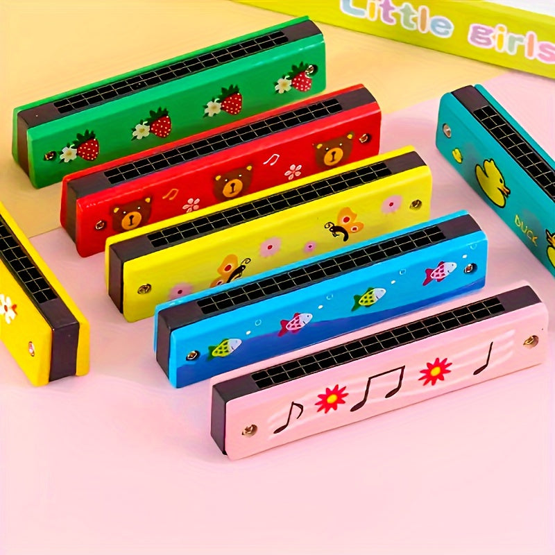 16 Hole Harmonica Toy Instrument for Kids, Musical Toy for 3-6 Years