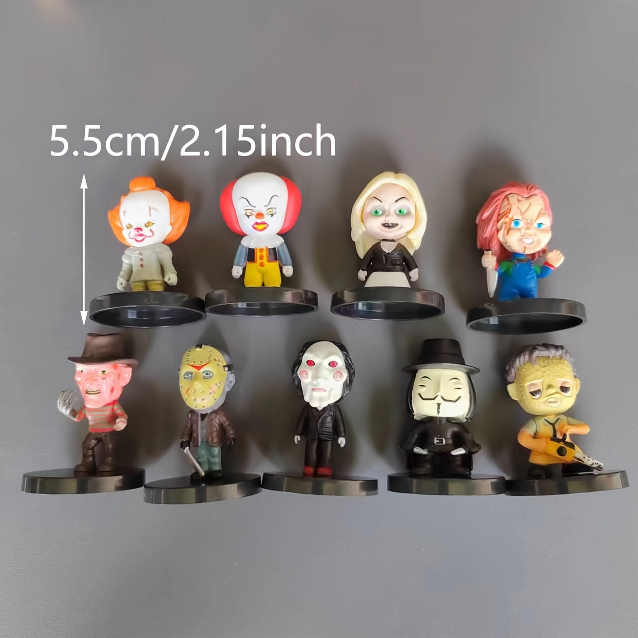 Creepy Horror Character PVC Toy Dolls Set for Halloween Decor