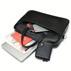 Genuine Leather Business Laptop Briefcase