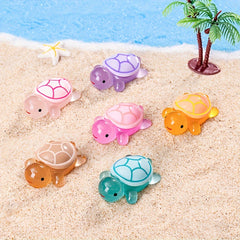 50pcs Mini Turtle Night Light Toy Set with Gift Bag Resin Duck Realistic Party