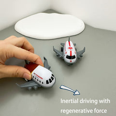 6 Pack Cartoon Inertia Airplane Toy Set for Kids
