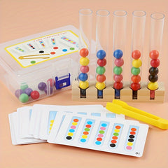 Test Tubes Clip Bead Toys for Baby Hand Fine Motor Skills