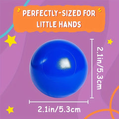 35pcs Mini Ball Pit Balls in 8 Colors Crush Proof Non Toxic for Baby Toddler