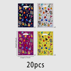 20pcs Colorful Party Gift Bags for Any Occasion