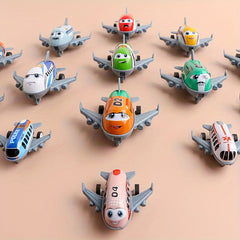 10pcs Mini Metal Airplane Set Inertia Powered for Party Favors