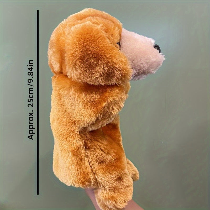 Plush Animal Hand Puppet for Creativity Motor Skills Cow Lamb Puppy Pig