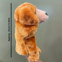 Plush Animal Hand Puppet for Creativity Motor Skills Cow Lamb Puppy Pig