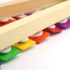 8 Tone Aluminum Xylophone Hand Played Percussion Instrument Ideal for Christmas