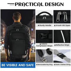 Large Laptop Backpack Water Resistant Dedicated Compartment Versatile Features