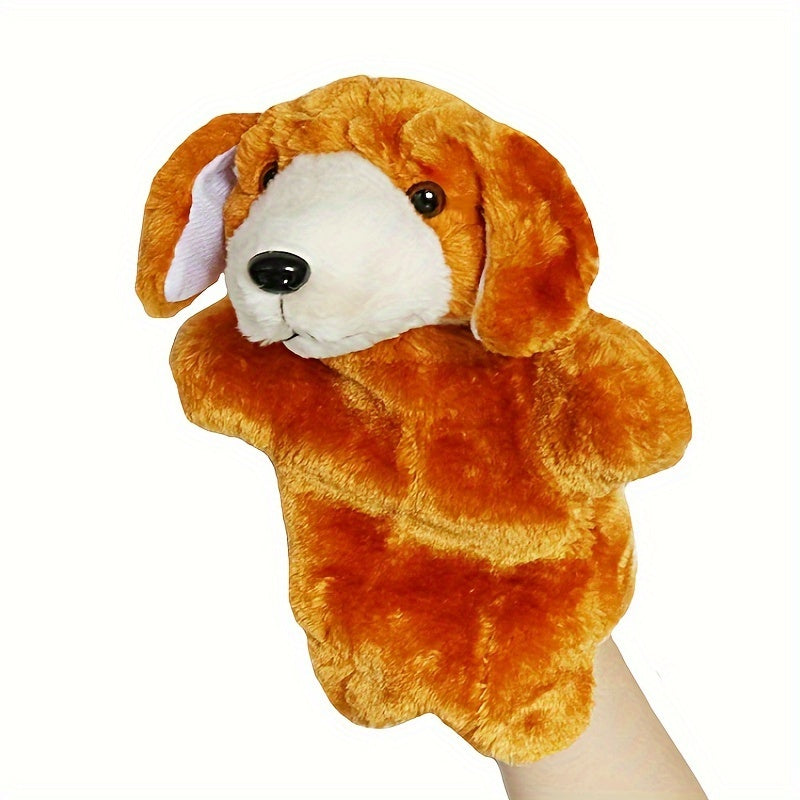 Plush Animal Hand Puppet for Creativity Motor Skills Cow Lamb Puppy Pig