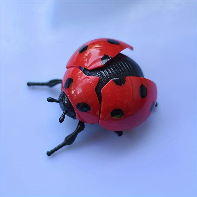 Wind Up Ladybug Moving Wings Insect Playmate Ideal Birthday Present