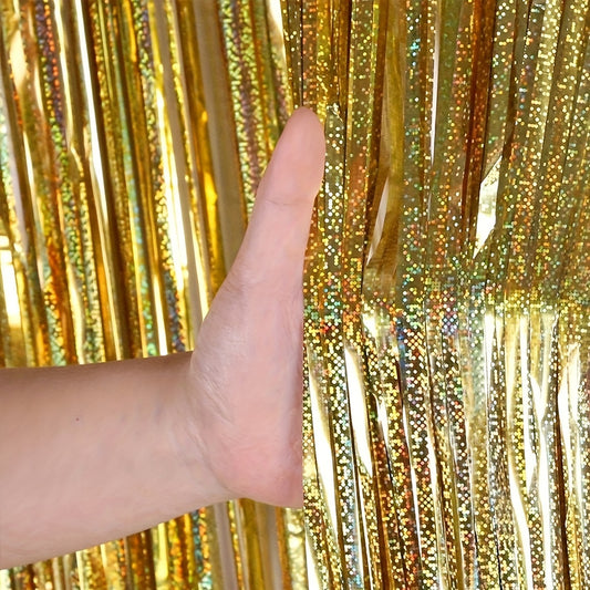 Rose Gold Tinsel Fringe Streamer - Glamorous Party Decor