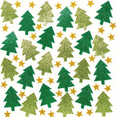 100pcs Christmas Tree Star DIY Foam Stickers Self Adhesive Youngsters's Party C