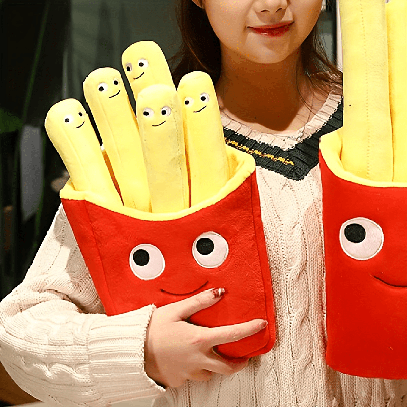 French Fries Plush Stuffed Toy Sofa Pillow Car Accessories