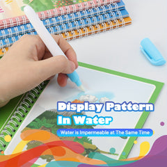 4pcs Reusable Water Coloring Books Paint with Water Educational Tool