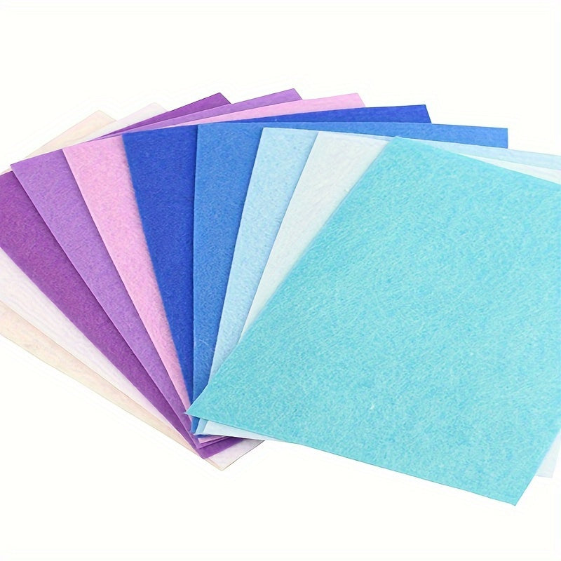 40pcs 1mm Nonwoven Felt Fabric for Home Decoration Sewing Dolls