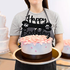 Sparkling Pet Themed Cake Topper for Dog & Cat Birthday Parties