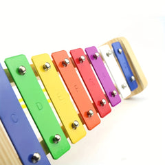 8 Tone Aluminum Xylophone Hand Played Percussion Instrument Ideal for Christmas