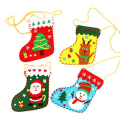 Christmas DIY Socks Decoration Candy Bag Children's Handbag