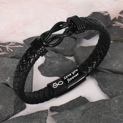 Men's Love Message Bracelet - Ideal Gift for Christmas
