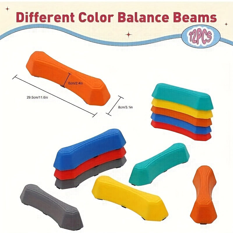 6pcs Pedal Stone Set Non slip Balance Block Fitness Equipment