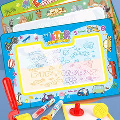 Reusable Kids' Water Painting Mat Ocean & Animal Themes Educational Art Canvas