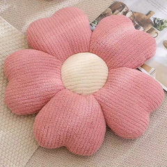 Plush Flower Pillow for Kids Bedroom Decor and Window Seating