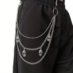 Skull Chains Men's Decorative Pant Chain Jeans Waist Chains