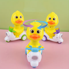 Duck Toy Cars Set for Toddlers - Friction Powered Press and Go Cartoon Vehicle