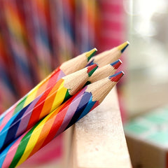 4 Pcs Rainbow Pencil Set for Art School Supplies