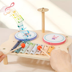 Kids' Drum Set with Xylophone and Cymbal