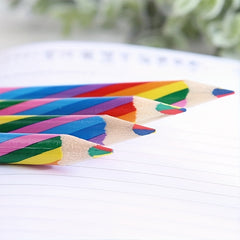4 Pcs Rainbow Pencil Set for Art School Supplies