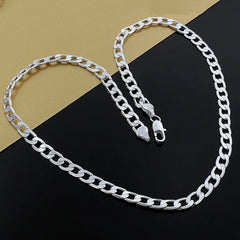 Men's Sterling Silver Necklace 16-24 inches 8MM Christmas Gift